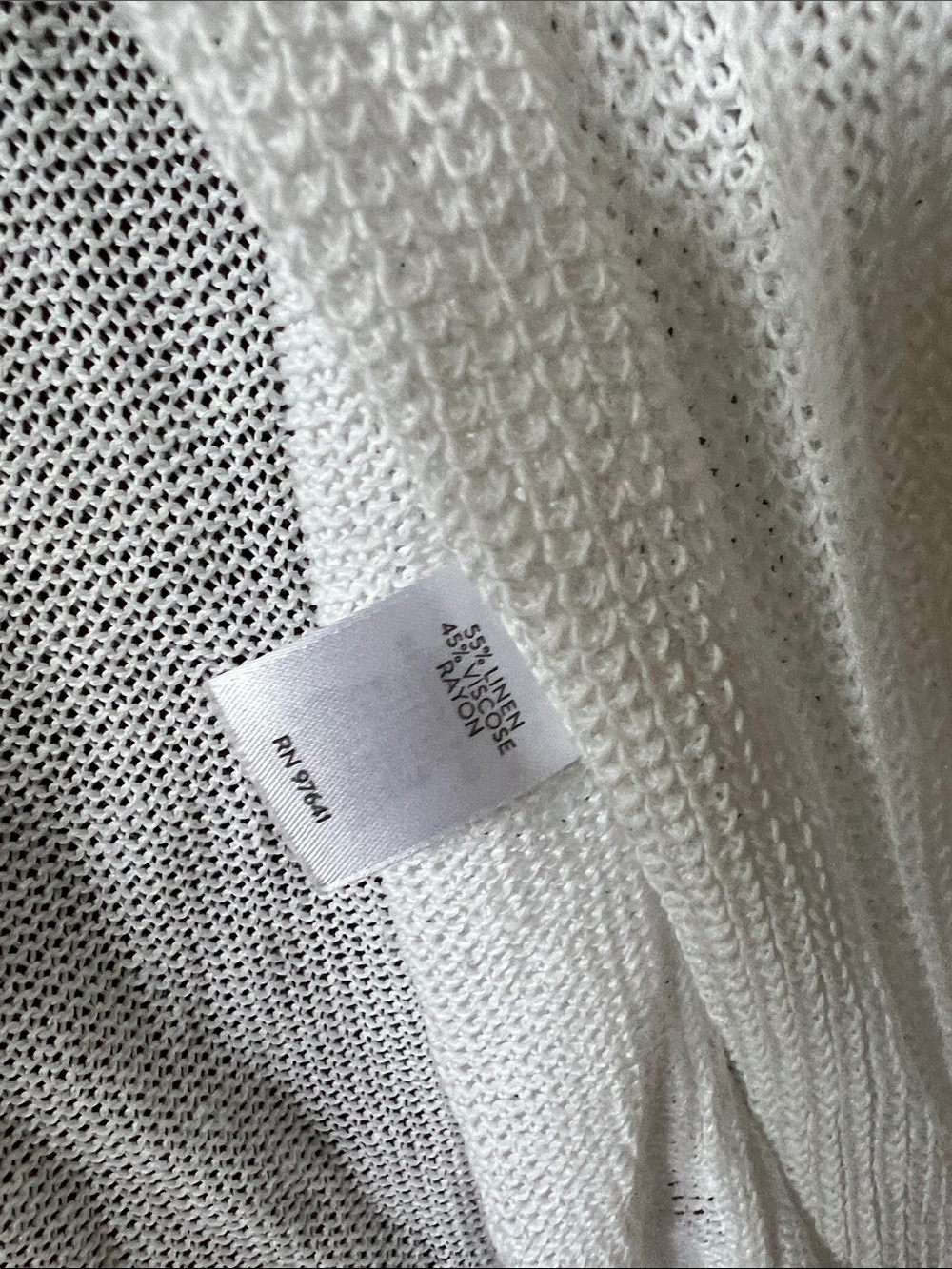 J. Jill White Open-Front Lightweight Women's Cardigan - Picture 5 of 5